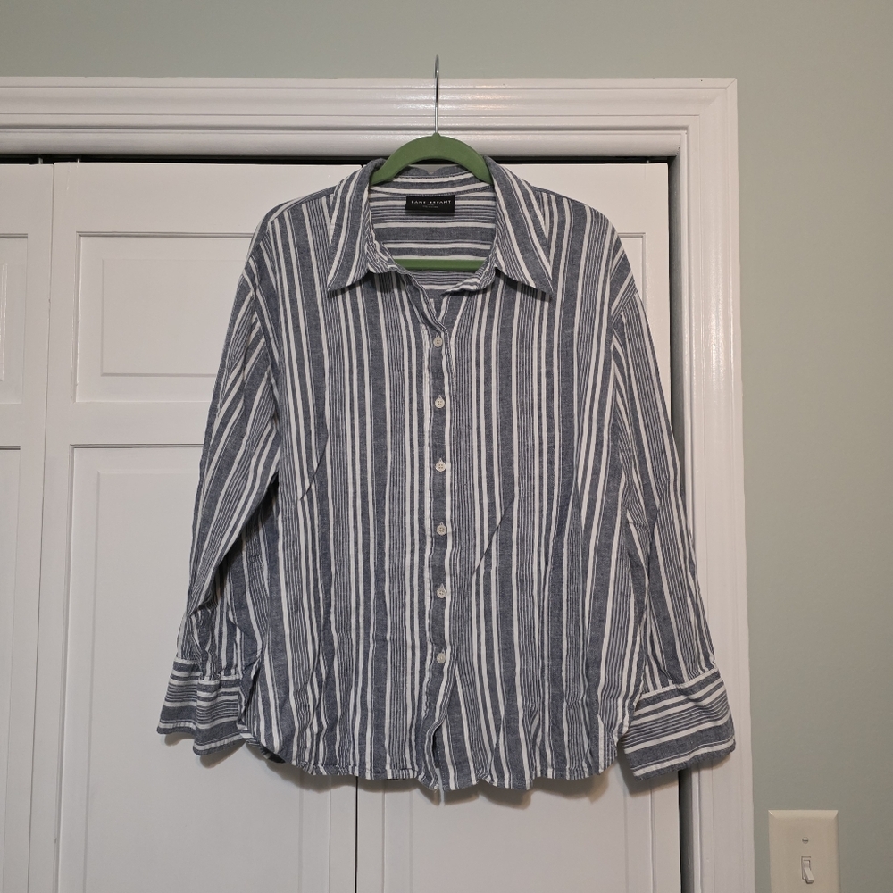 Lane Bryant Lot of 2 Outfits - Linen - Tops 18/20, Pants 20L - Picture 6 of 13